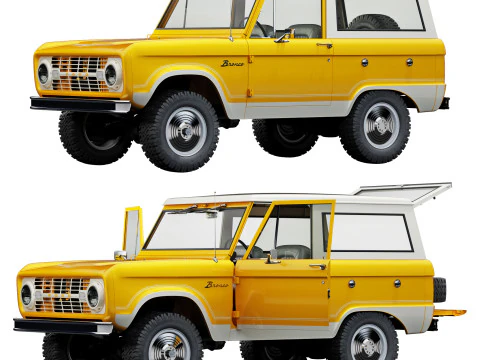 Bronco 1966 3D Model