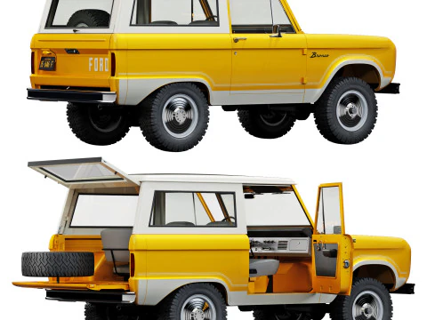 Bronco 1966 3D Model