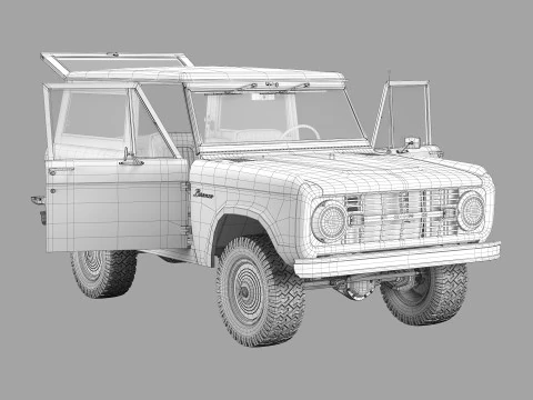 Bronco 1966 3D Model