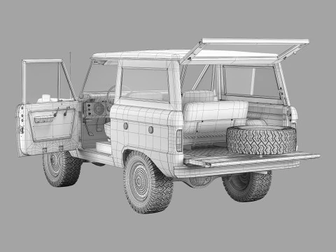 Bronco 1966 3D Model