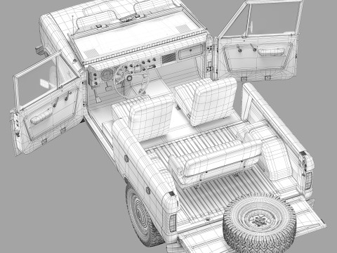 Bronco 1966 Modèle 3D