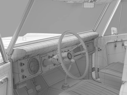 Bronco 1966 3D Model