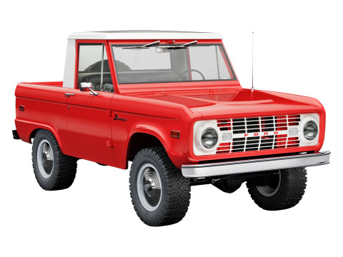 Bronco 1967 pickup 3Dモデル