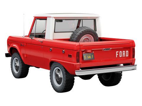 Bronco 1967 pickup 3D Model