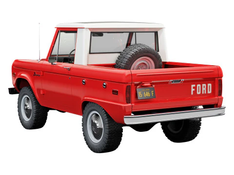 Bronco 1967 pickup 3D Model