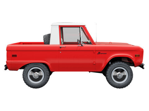 Bronco 1967 pickup 3D Model