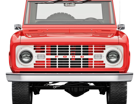 Bronco 1967 pickup 3D Model