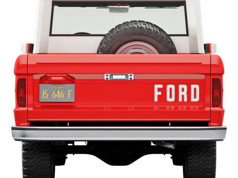 Bronco 1967 pickup 3D Model