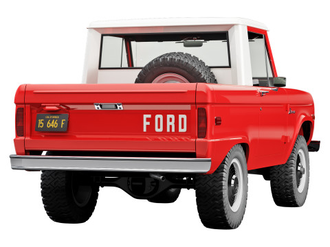 Bronco 1967 pickup 3D Model