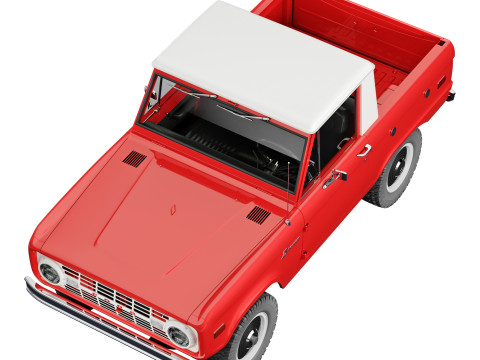 Bronco 1967 pickup 3D Model