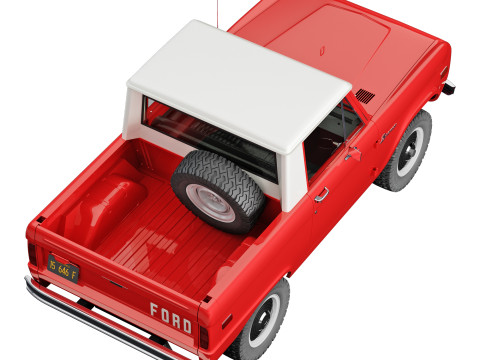 Bronco 1967 pickup 3D Model