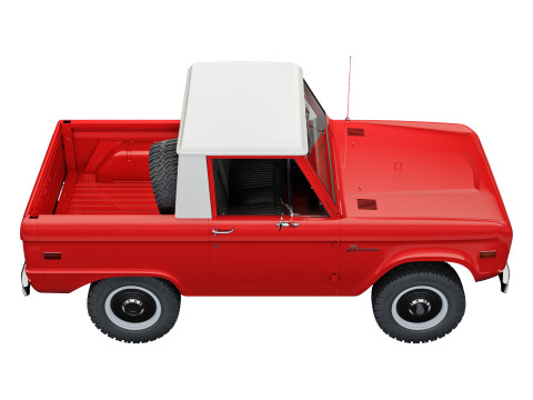 Bronco 1967 pickup 3D Model