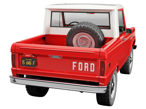 Bronco 1967 pickup 3D Model