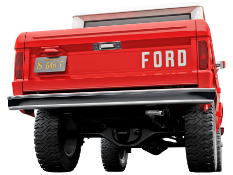 Bronco 1967 pickup 3D Model