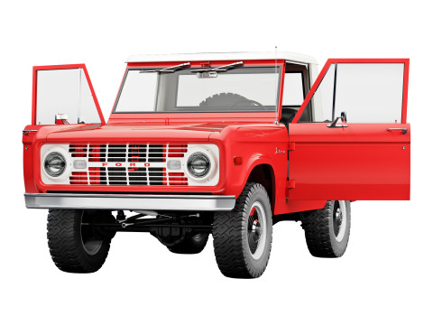 Bronco 1967 pickup 3D Model