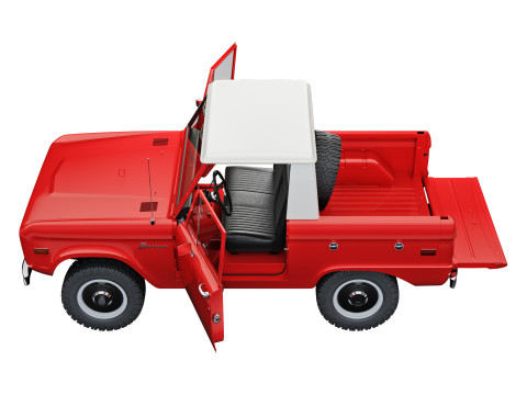Bronco 1967 pickup 3D Model
