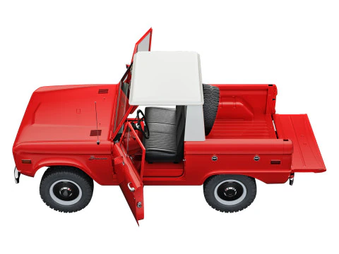 Bronco 1967 pickup 3D Model