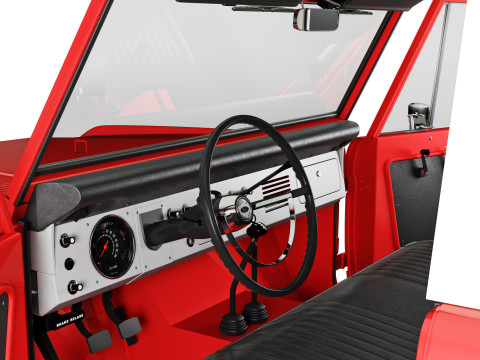 Bronco 1967 pickup 3D Model