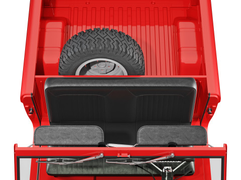 Bronco 1967 pickup 3D Model