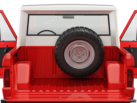 Bronco 1967 pickup 3D Model