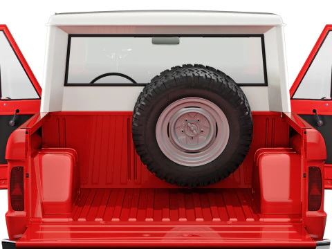 Bronco 1967 pickup 3D Model