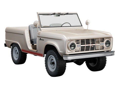 Bronco 1969 roadster U13 3Dモデル