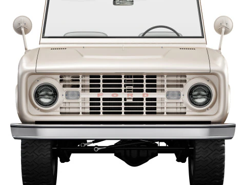 Bronco 1969 roadster U13 3D Model