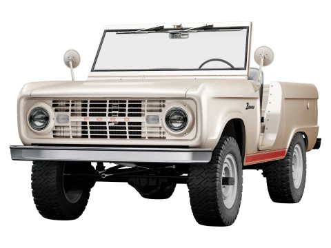 Bronco 1969 roadster U13 3D Model