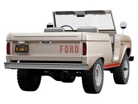 Bronco 1969 roadster U13 3D Model