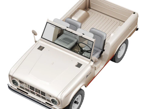 Bronco 1969 roadster U13 3D Model