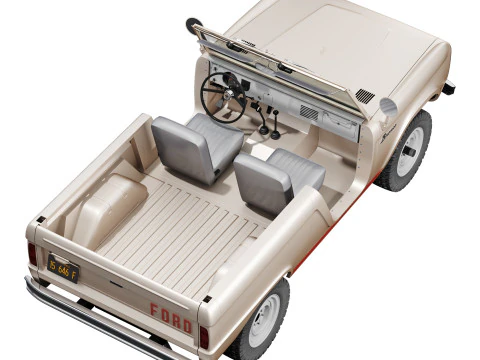 Bronco 1969 roadster U13 3D Model