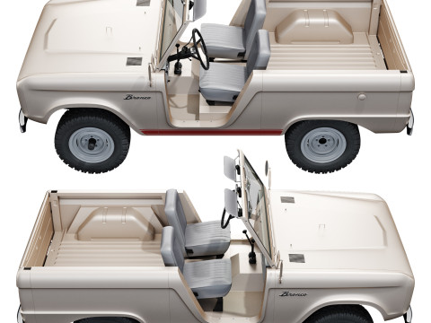 Bronco 1969 roadster U13 Modelo 3D