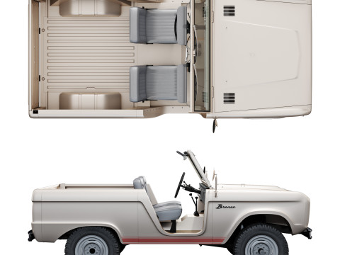 Bronco 1969 roadster U13 Modelo 3D