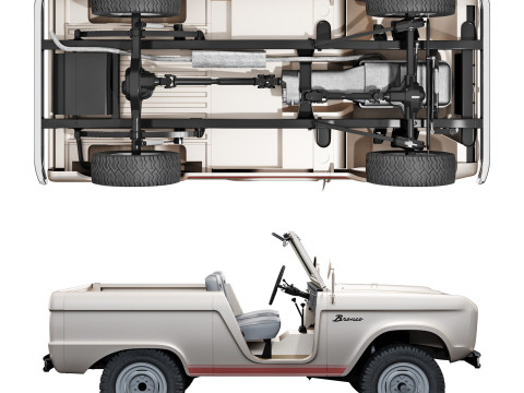 Bronco 1969 roadster U13 Modelo 3D