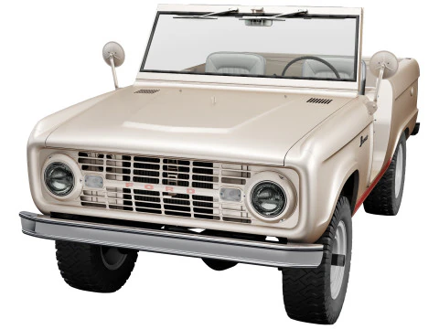 Bronco 1969 roadster U13 3D Model