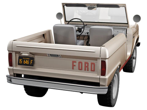 Bronco 1969 roadster U13 3D Model