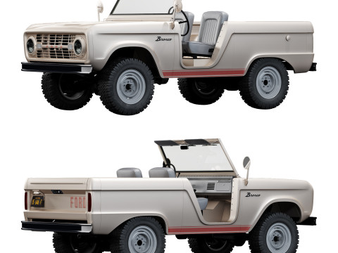 Bronco 1969 roadster U13 Modelo 3D