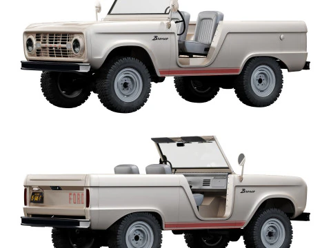Bronco 1969 roadster U13 3D Model