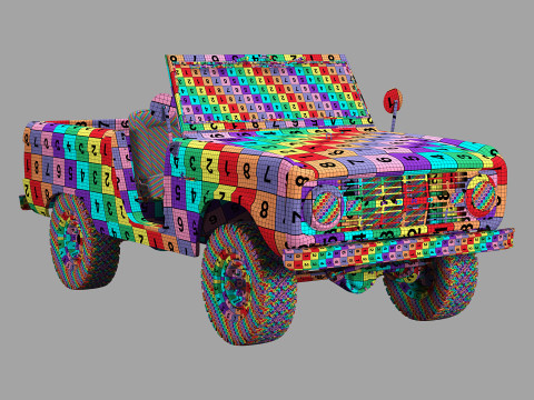 Bronco 1969 roadster U13 Modelo 3D