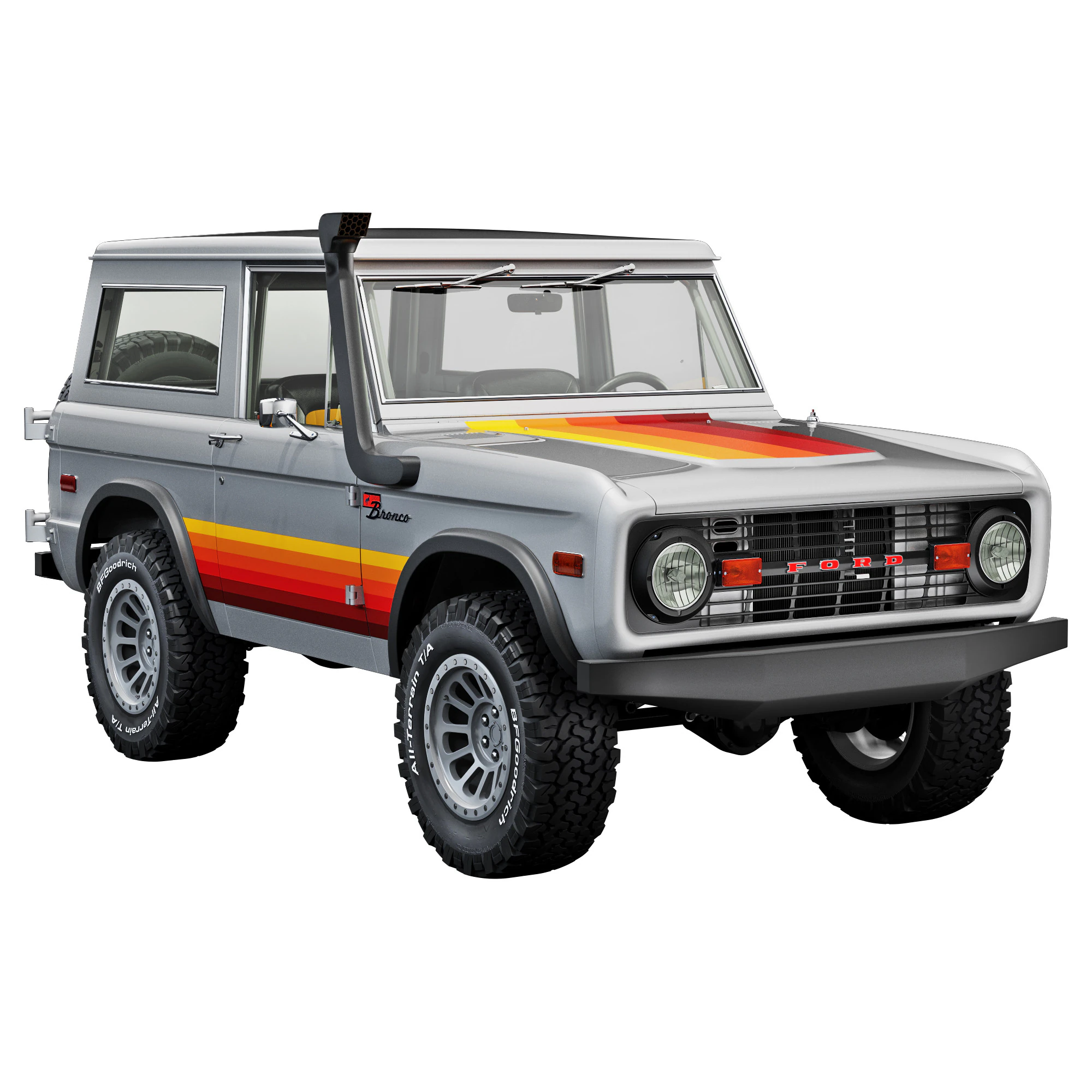 ブロンコ 1975 カスタム 3Dモデル .c4d .max .obj .3ds .fbx .stl .blend 