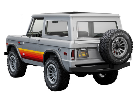 Bronco 1975 custom 3Dモデル