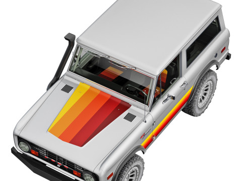 Bronco 1975 custom 3Dモデル