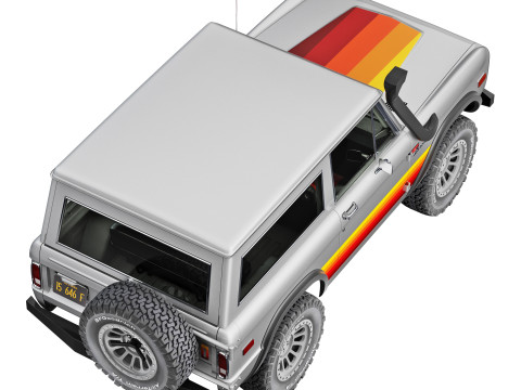 Bronco 1975 custom 3Dモデル