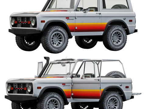 Bronco 1975 custom 3Dモデル