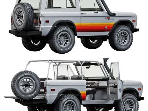 Bronco 1975 custom 3Dモデル
