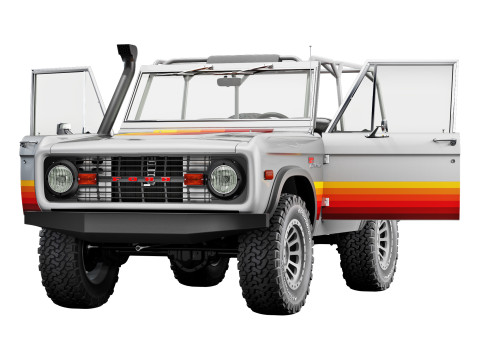 Bronco 1975 custom 3Dモデル