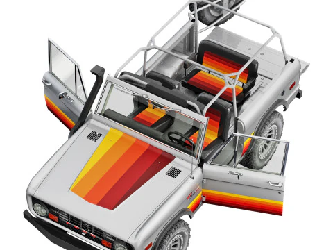 ブロンコ 1975 カスタム 3Dモデル