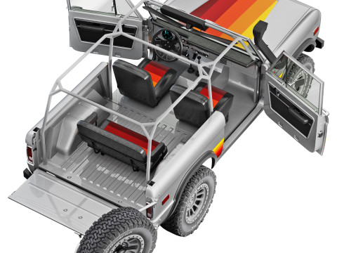 Bronco 1975 custom 3Dモデル