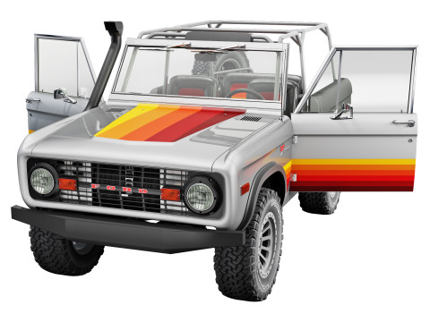 Bronco 1975 custom 3Dモデル