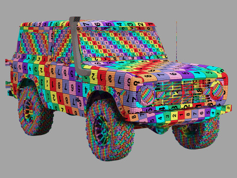 Bronco 1975 custom 3Dモデル